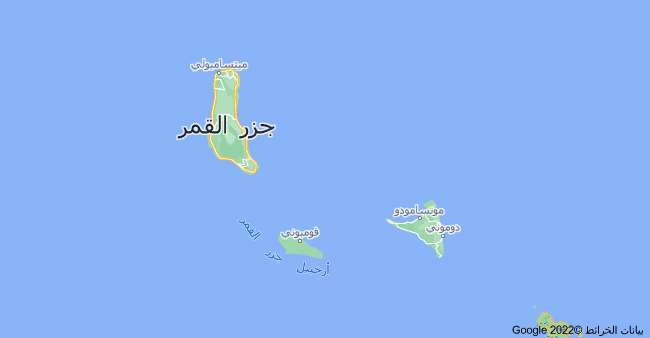 خريطة جزر القمر