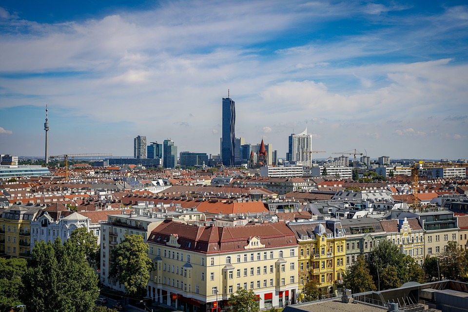 المسافات بين أهم المدن السياحية في النمسا