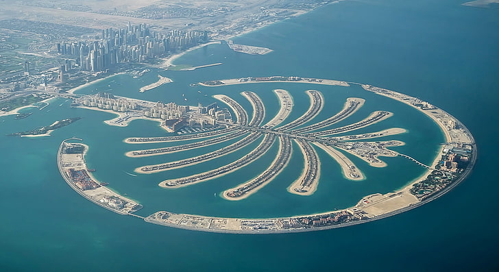 موقع نخلة الجميرة في دبي